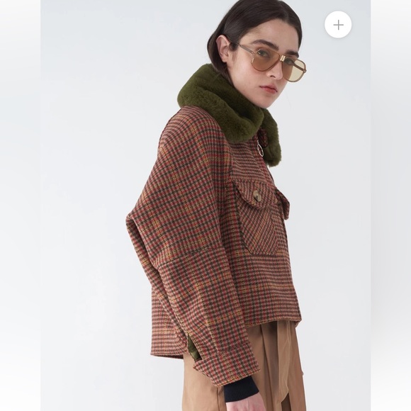 SOSKEN JADEN - HOUNDSTOOTH BOMBER JACKET - Picture 4 of 7